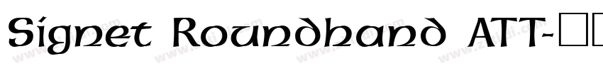 Signet Roundhand ATT字体转换